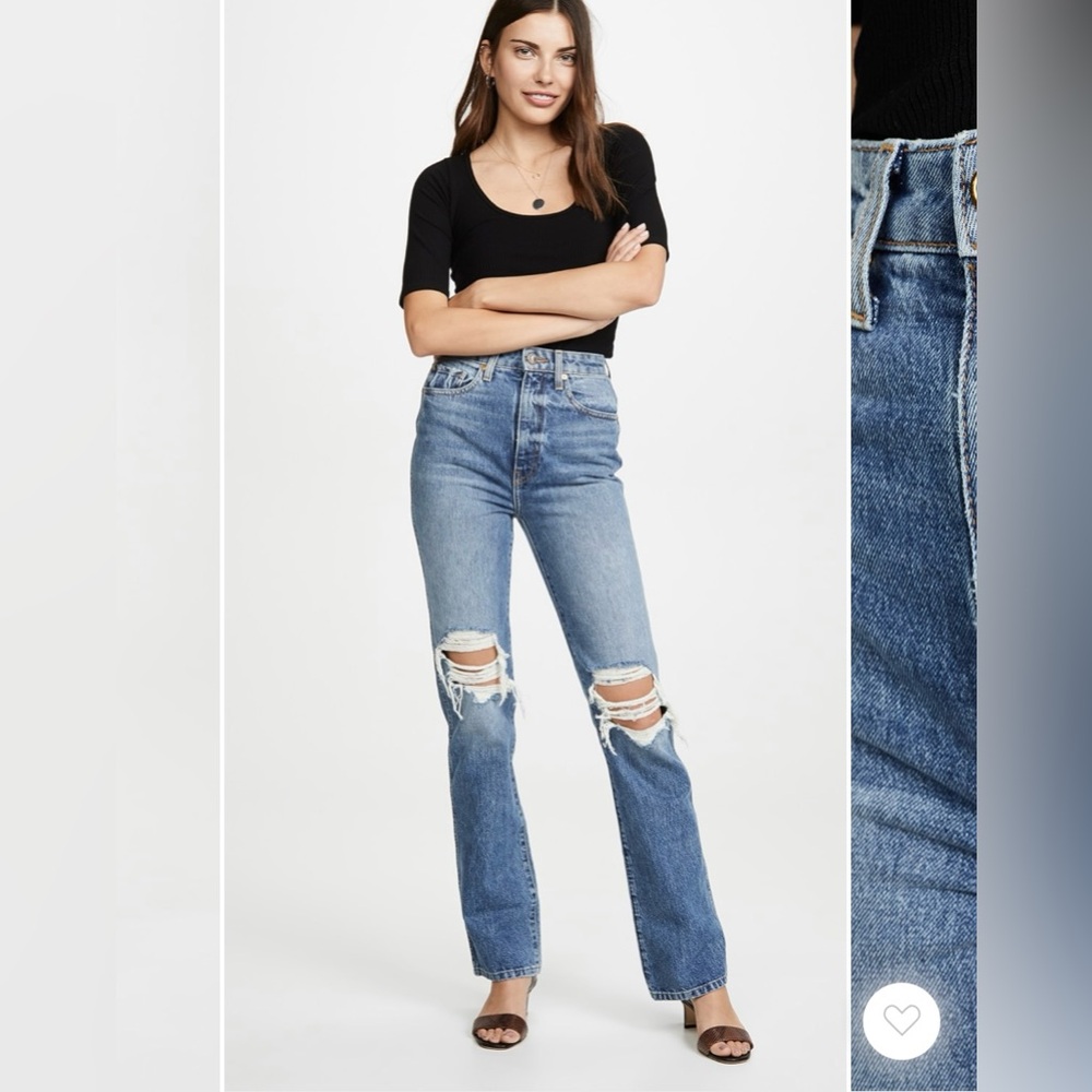 KHAITE DANIELLE RIPPED JEANS - Picture 4 of 10